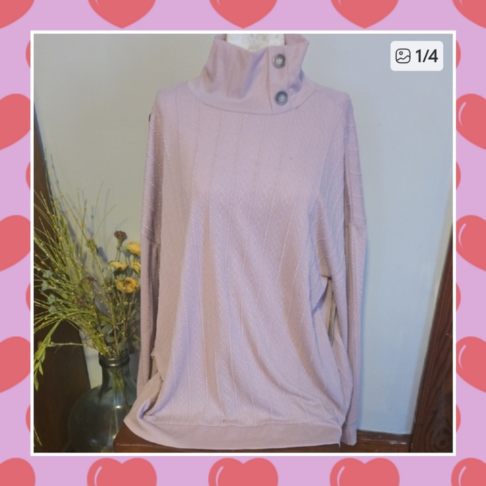 Nwt French Laundry Soft Lilac Knit Top Size 1x